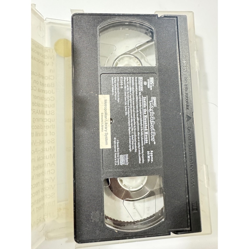 The Magic School Bus Inside the Haunted‎ House VHS 1995 KidVision Scholastic